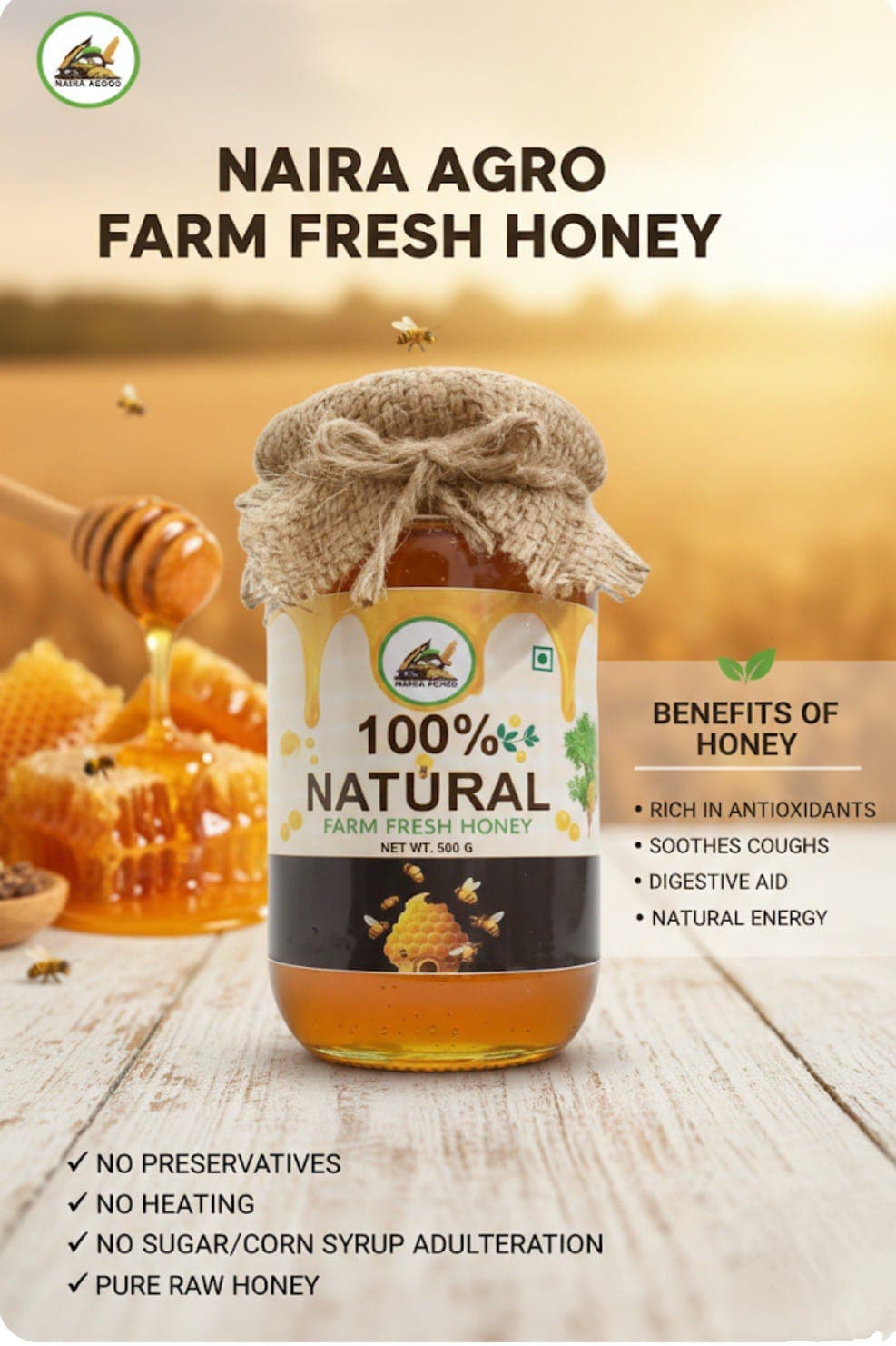 Honey natural production